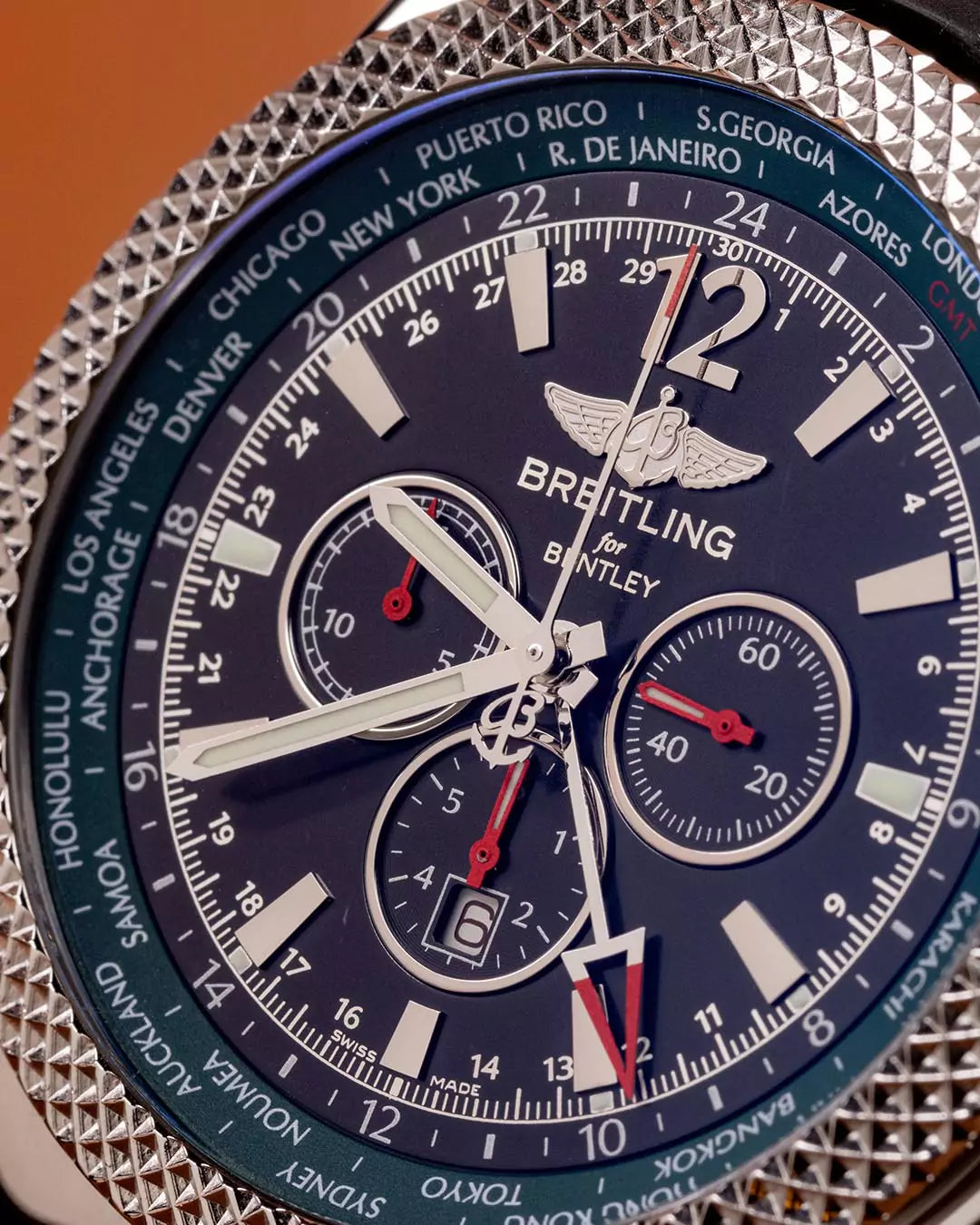 Vintage Watch Breitling Bentley A47362 GMT Automatik