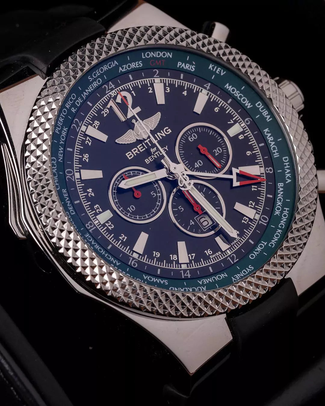 Uhr Breitling Bentley A47362 GMT Automatik