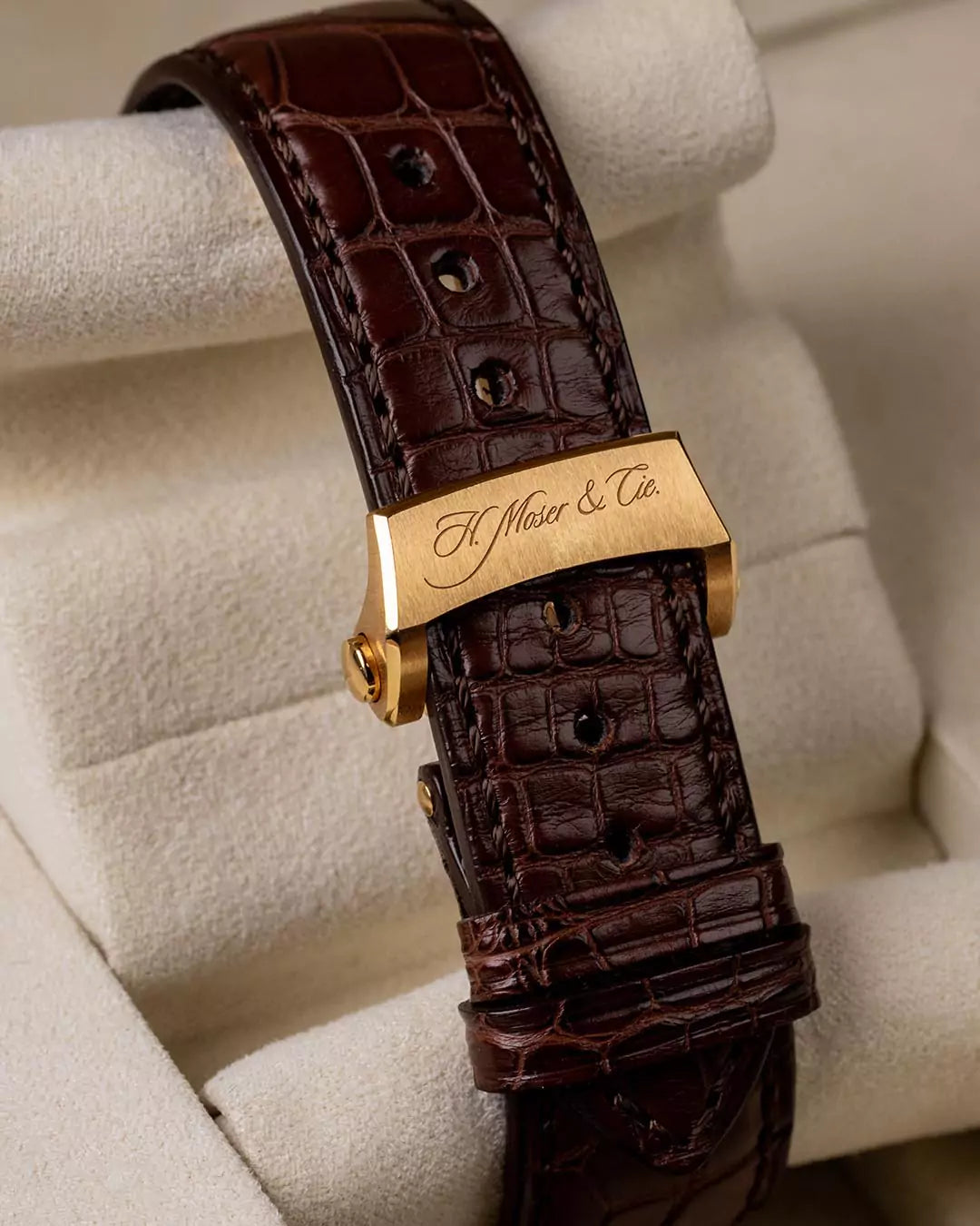 H. Moser & Cie. Watch Perpetual 1 Flash Calendar Leder