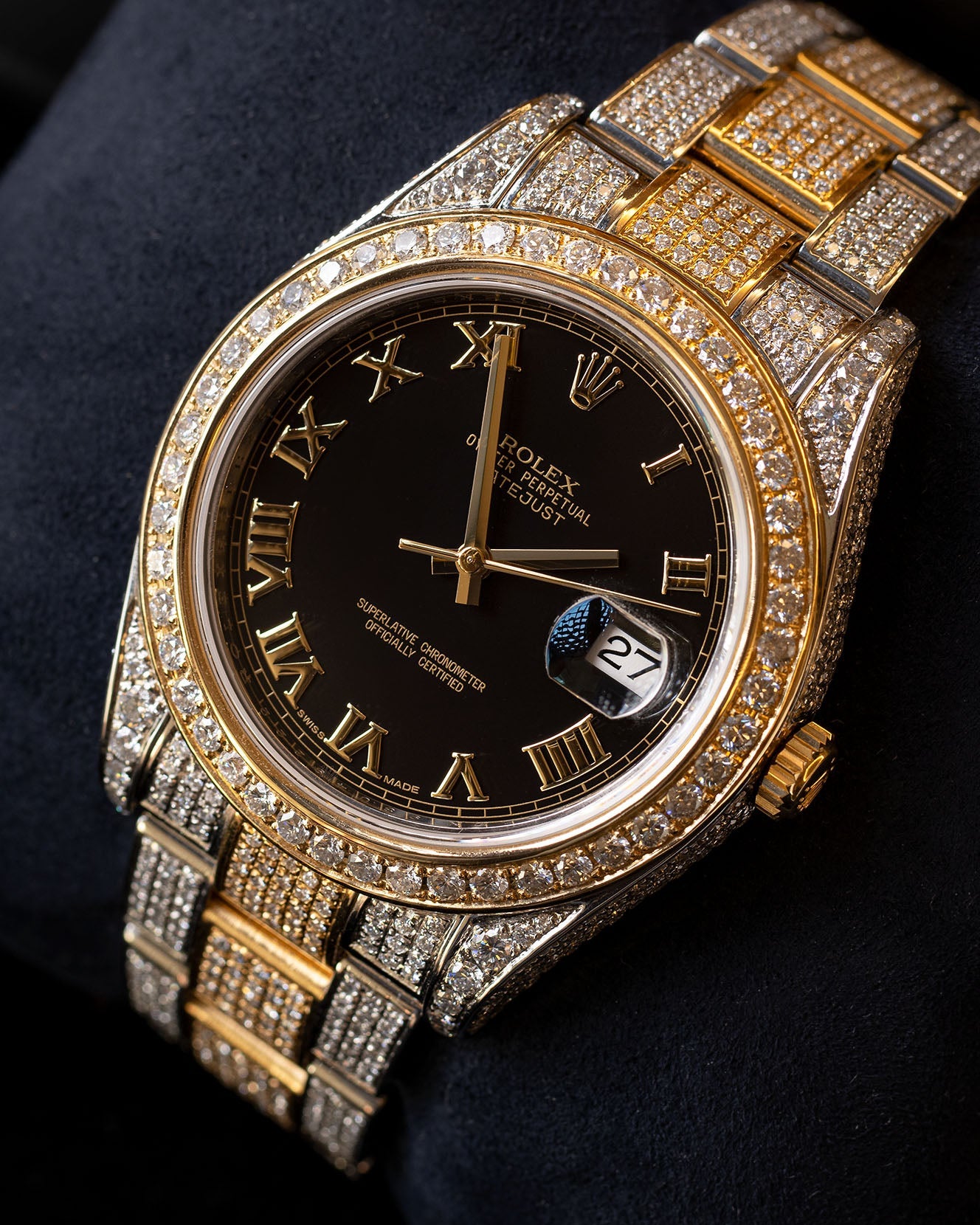 41mm Iced Out Oyster Perpetual Iced Out DateJust 41mm Stainless