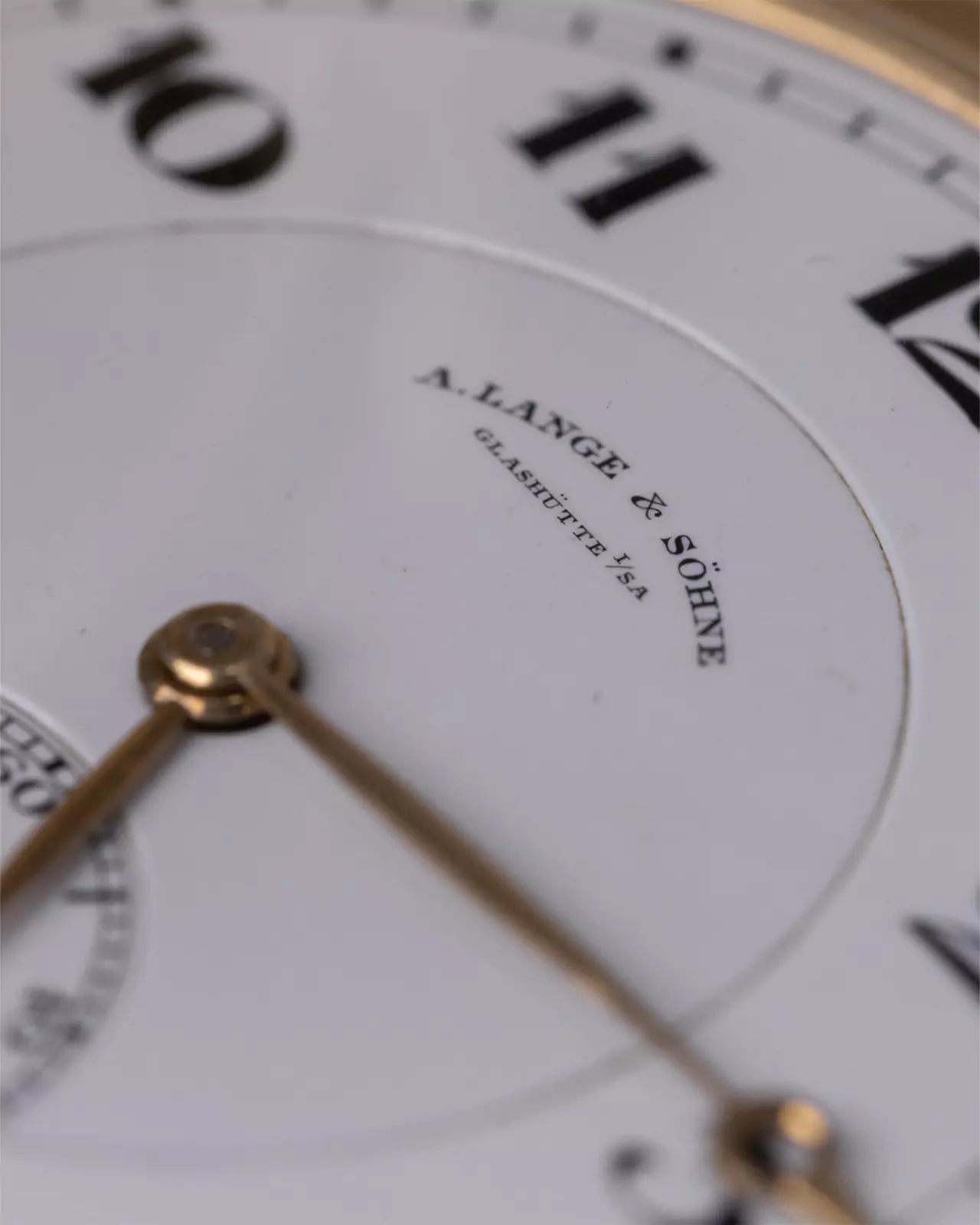 A. Lange & Söhne Savonnette Taschenuhr Zifferblatt