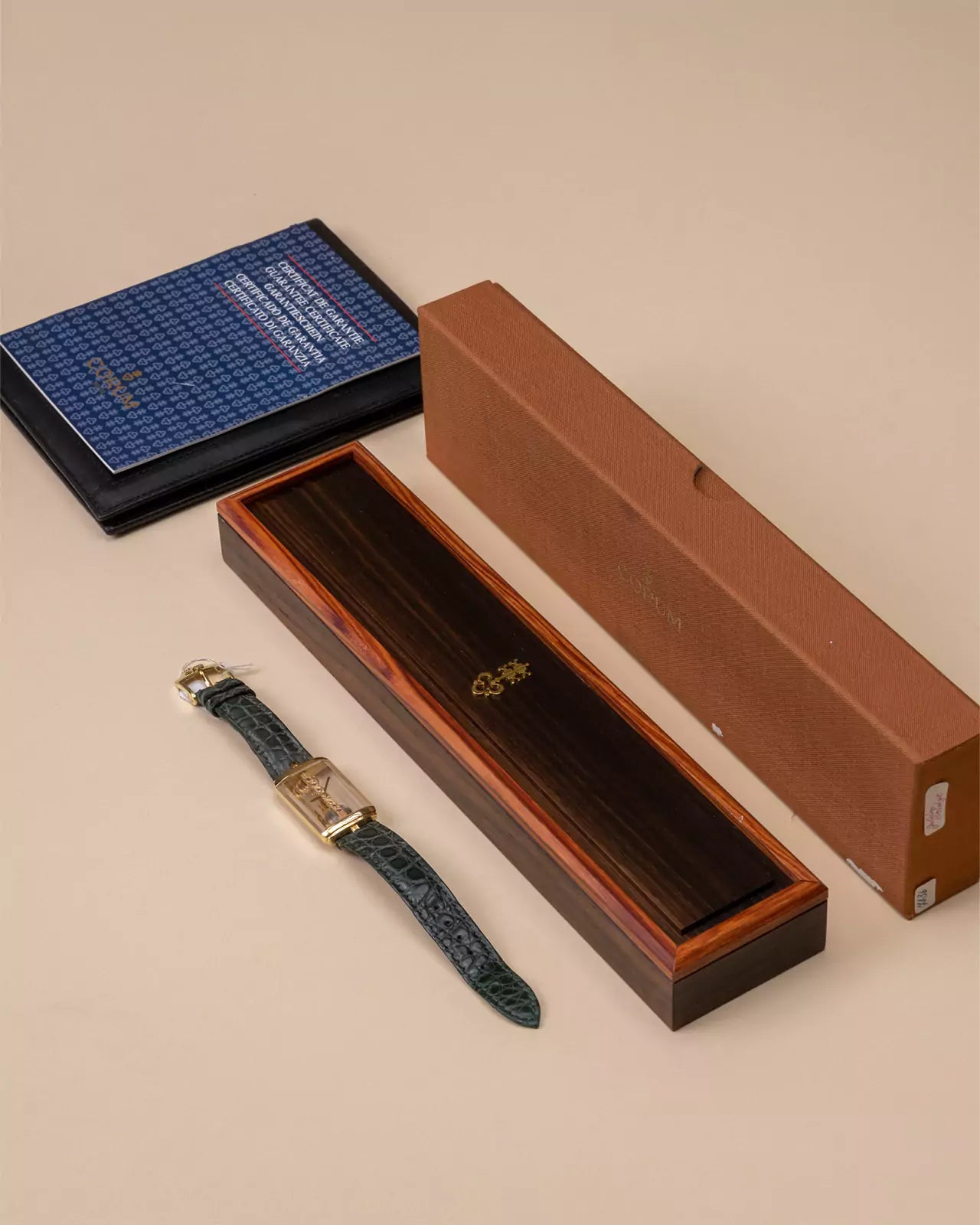 Corum Uhr Golden Bridge Full Set